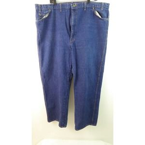 Dakota Straight Leg 48x30 Dark Wash Denim Blue Jeans Made in USA 48 x S-30
